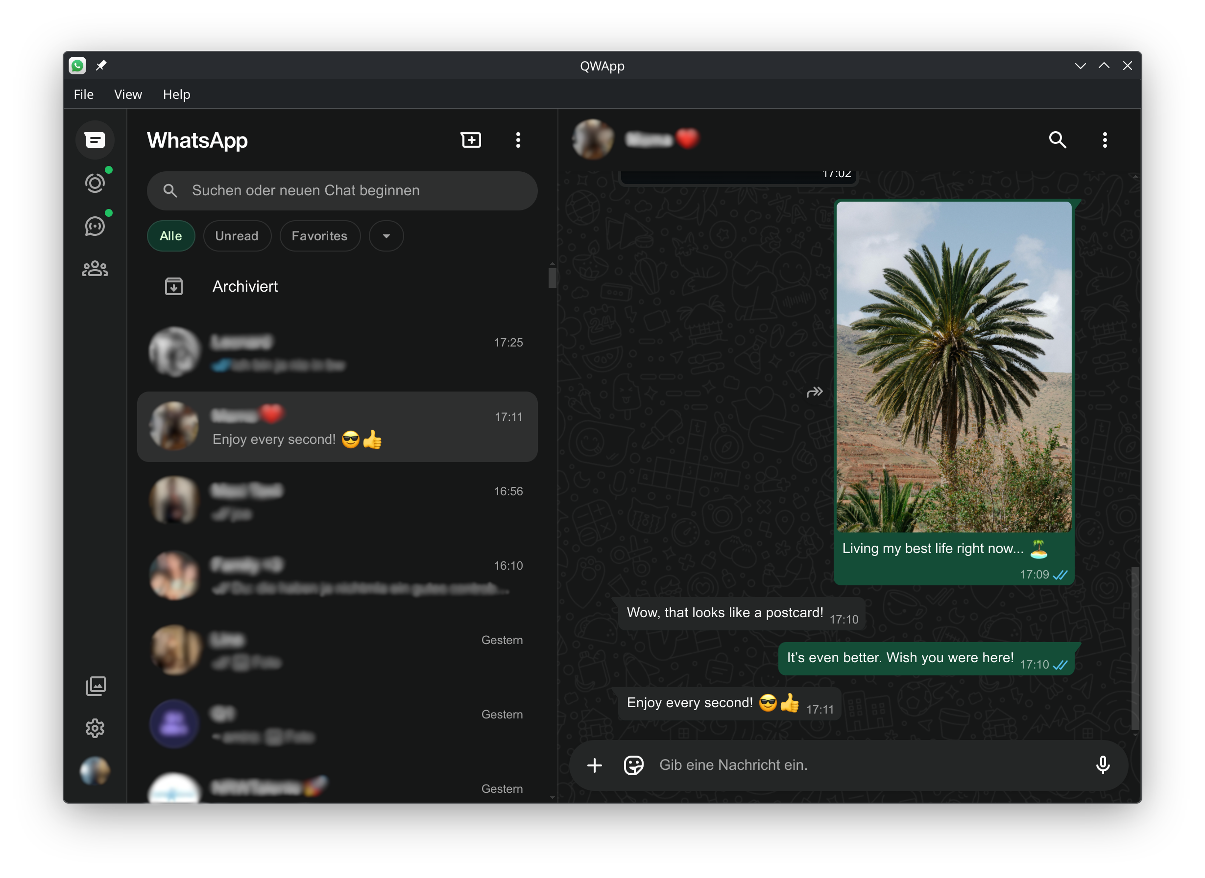 Dark Mode Screenshot